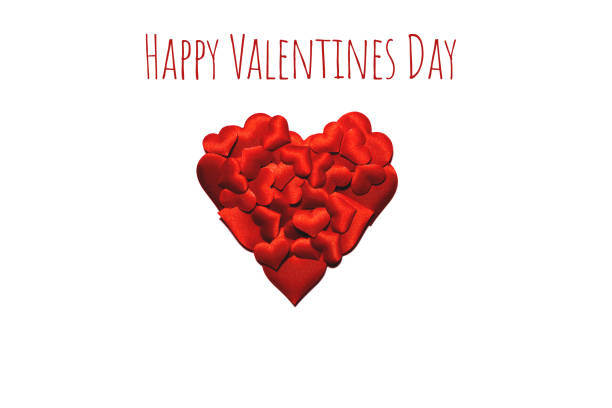 istock Red hearts on a white background. Isolated on white. Background for a postcard 1959281796