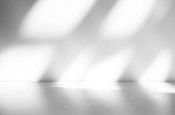 istock Wall interior background, studio and backdrops show products.with shadow from window color white . background for text insertion and presentation product 1959294929