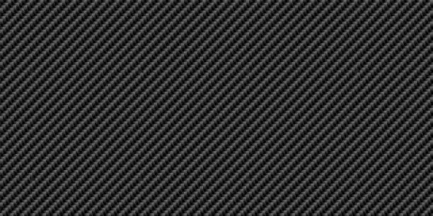 Vector illustration of Black diagonal carbon fiber seamless texture pattern vector illustration.