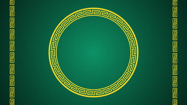 Chinese traditional Design and Green Textured Background
