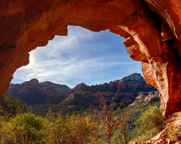 istock Soldier Arch Cave Energy Vortex, Natural Eroded Rock Formation Scenic View 1959346285