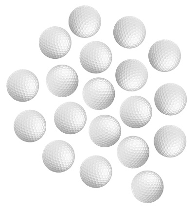 Nice Golf balls isolated on white background