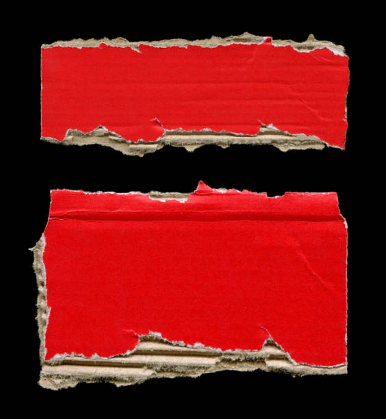 istock Old red cardboard paper texture background isolated 1959360232