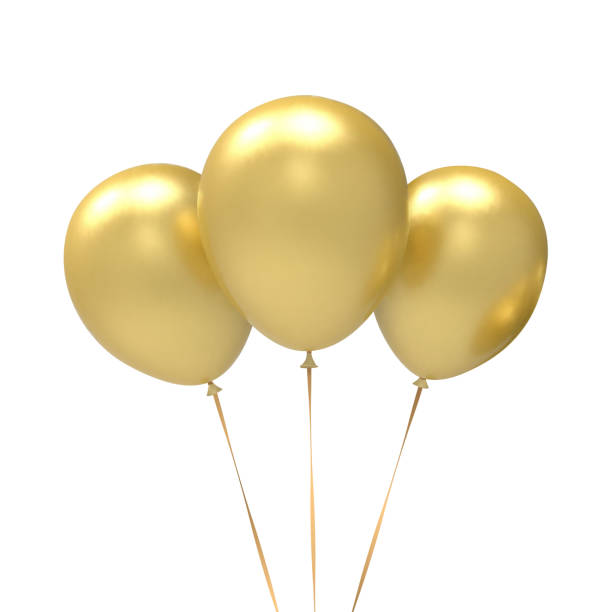 istock Golden Balloons .Happy birthday . 1959385048