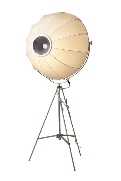 Old Fashion Cinema Light Over White Background