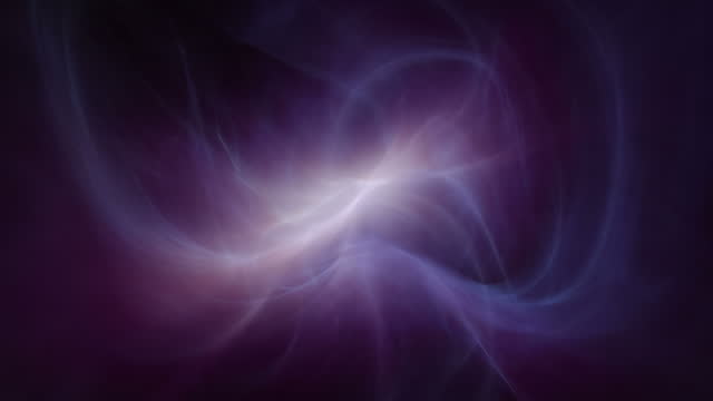 Fractal flame, gas, nebula, smoke or plasma loop. Abstract animation. Purple'