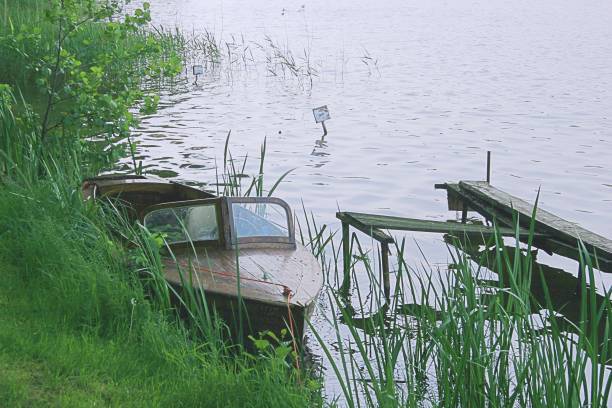 Motor boat  moored