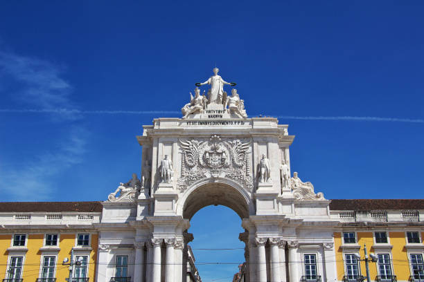 the vintage house in lisbon, portugal - lisbon portugal foto e immagini stock