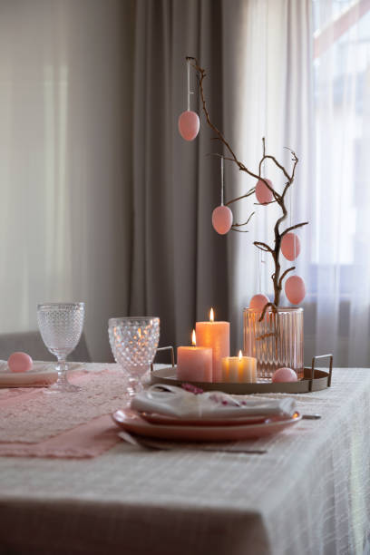 istock Easter pink vintage decor at home 1959559596