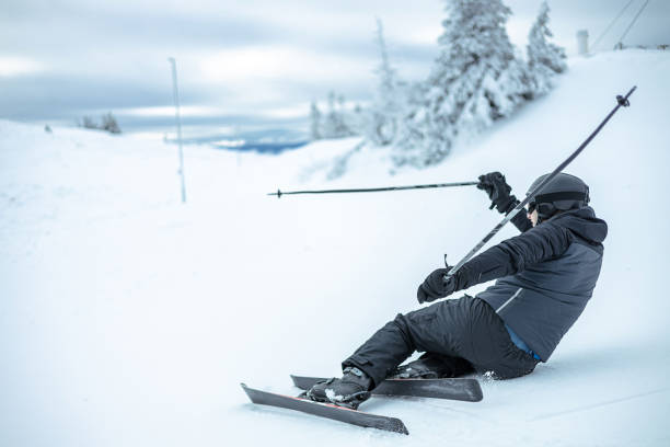 istock Skier's fall highlights the slopes 1959582723