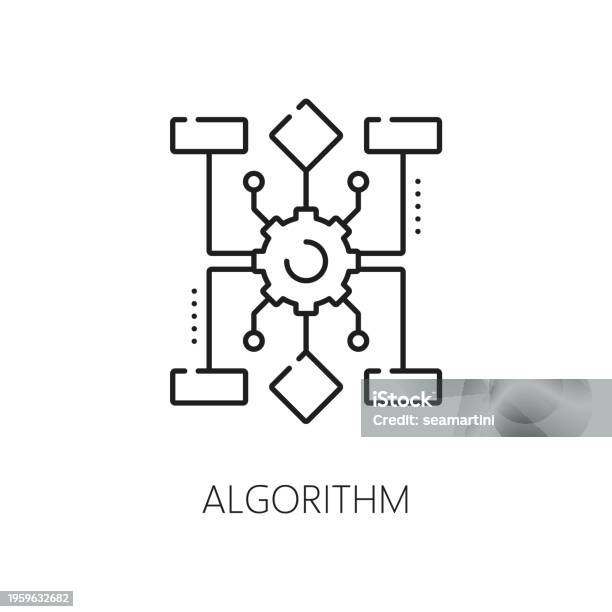 Ai Algorithm Stock Picture Machine Learning Algorithm Artificial Intelligence Stock Illustration ...