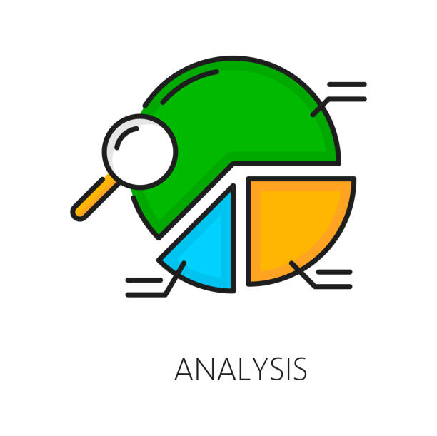 ilustrações, clipart, desenhos animados e ícones de analysis, cms content management system icon - efficiency organization magnifying glass sale