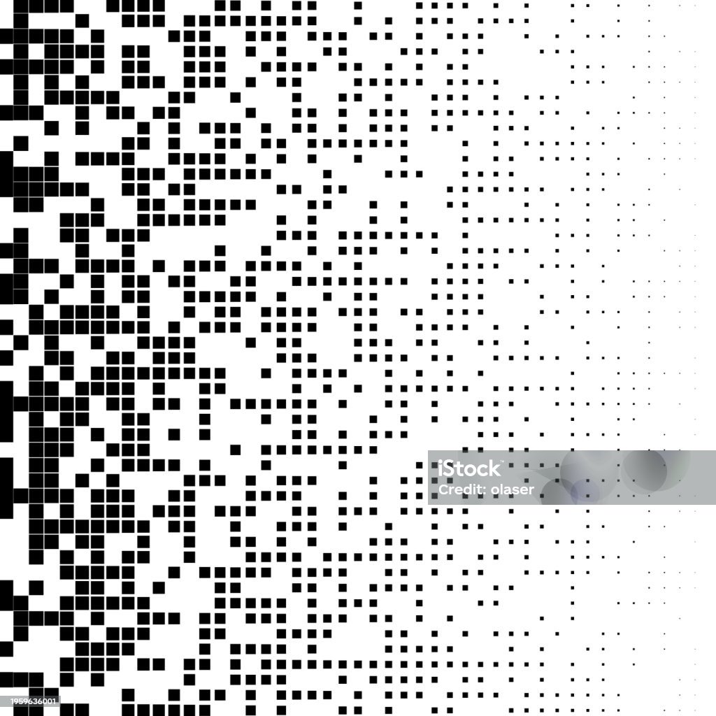 Gradient Fade Patterns Horizontal Fading Using Size And Gaps Duotone Pattern Gradient Stock ...