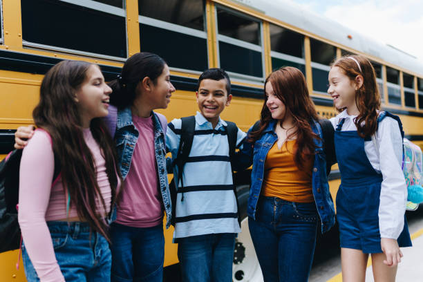 istock Child students talking on the school 1959722264