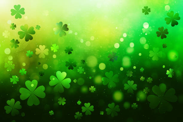 istock Defocused soft green clover background - verdant shamrocks for St. Patricks day 1959727615