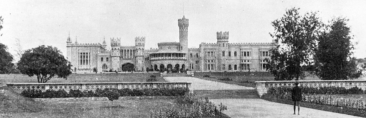 People and landmarks of India in 1895: Maharajah's Palace, Bangalore