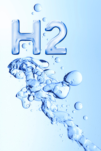 Clean Hydrogen H2 Energy concept of environmentally friendly energy