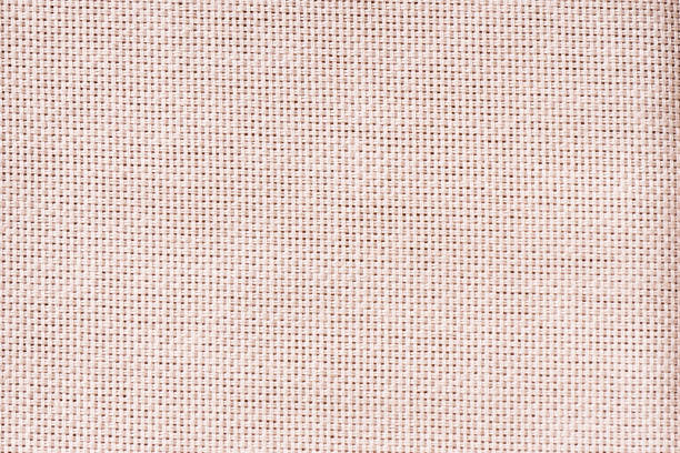 Woven jute fabric textured gauze window treatment material.