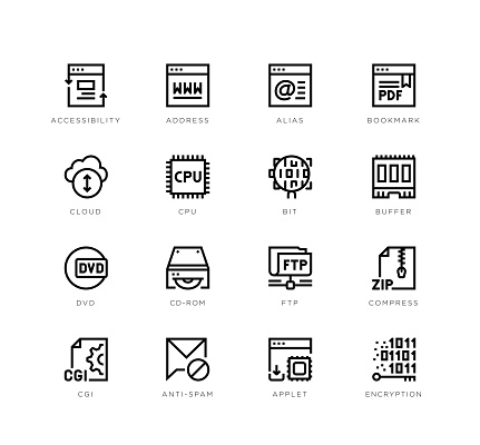 Information technology icons