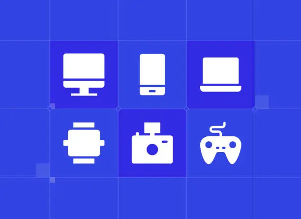 Vector illustration of Devices icons