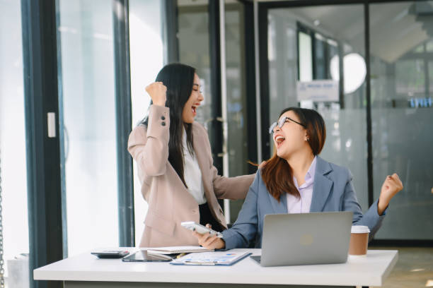 istock Those who work hard, win in the conference room new startup project 1959834847