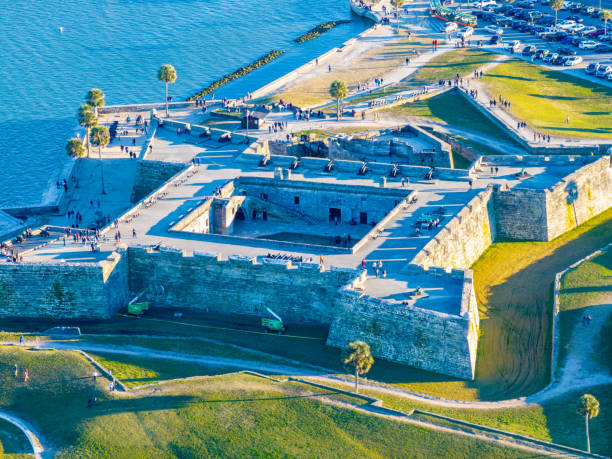 istock Castillo de San Marcos aerial stock image 1959843911