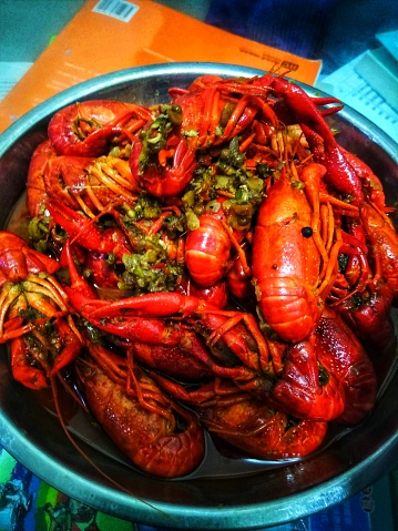 Home-cooked delicious Mala crayfish