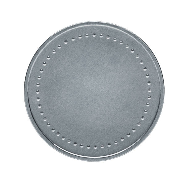 istock Close up of blank, silver coin isolated on white 1959911396