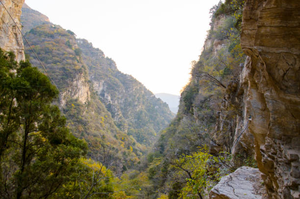 Mountain Shangfangshan (Yellow Mountains), Global Geopark of China. It is one of China's major tourist destinations. Mountain china.
