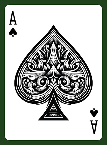 Classic Playing Cards, Ace of Spades 4