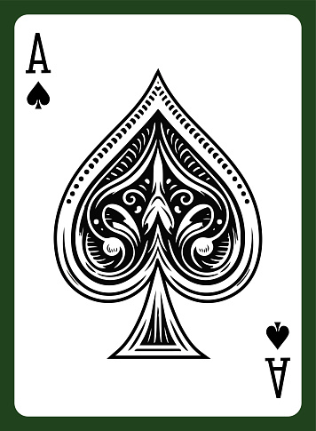 Classic Playing Cards, Ace of Spades 7