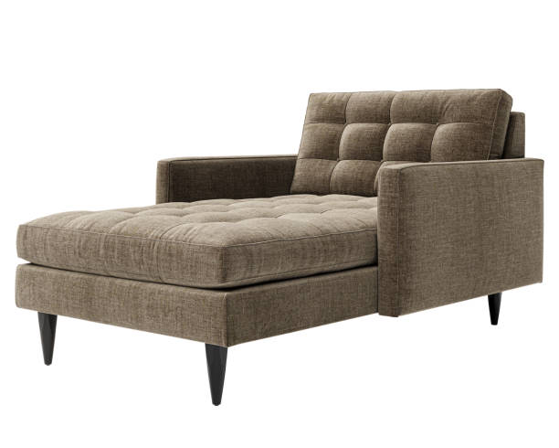 istock Modern beiege sofa isolated on white background. Furniture Collection. 1960048857