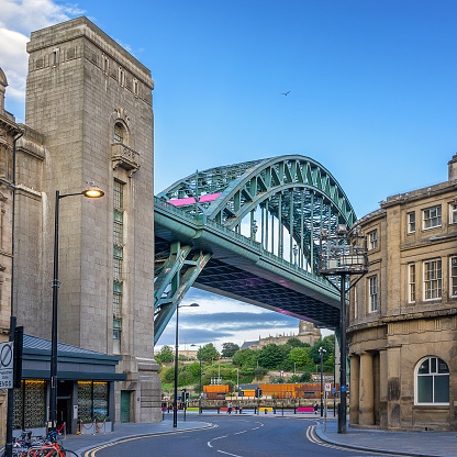 Looking towarrds the Tyne Bridge from Newcastle Upon Tyne city centre