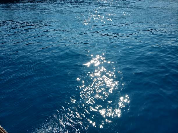 Beautiful rich blue texture of the sea