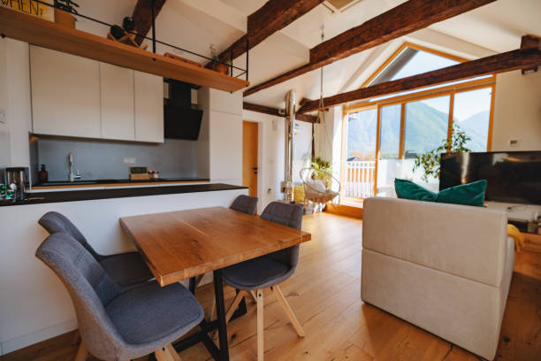 istock Modern Kitchen In A Cozy Apartment For Rent 1960128215