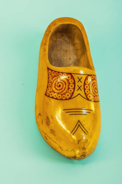 istock Traditional dutch wooden clog isolated 1960156832