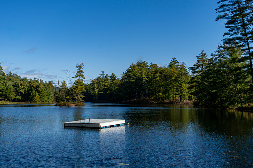 Lake near East Madison, New Hampshire near White Mountain.