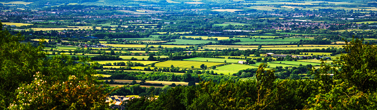 cotswolds landscape agricultural land fields rural countryside england uk