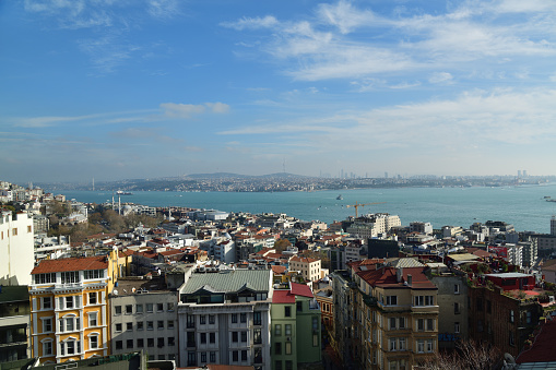 Skyline of ataşehir Istanbul from çamlıca hill