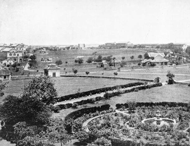 istock People and landmarks of India in 1895: Mhow Cantonment 1960255657