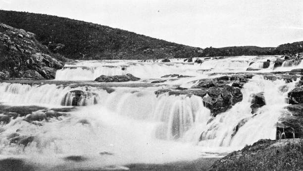 istock People and landmarks of India in 1895: Pykara Rapids 1960266568