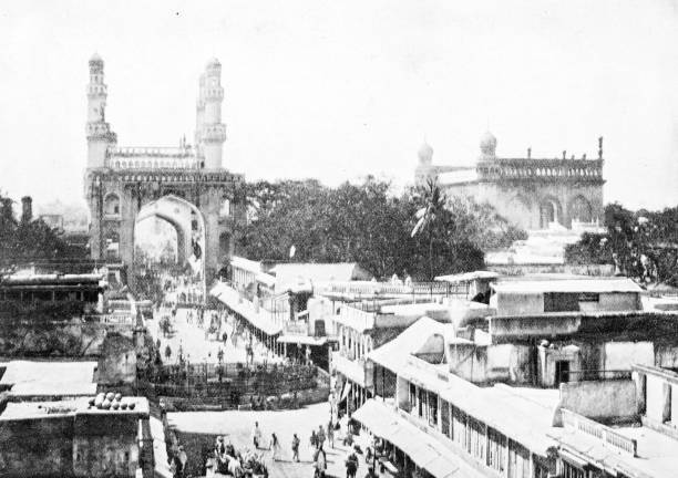 istock People and landmarks of India in 1895: Hyderabad 1960274598