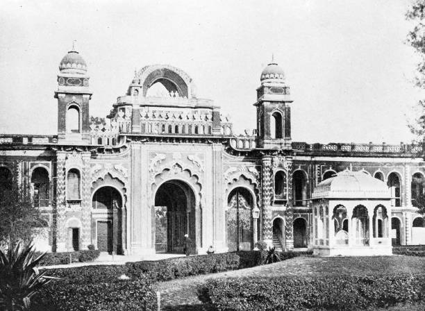 istock People and landmarks of India in 1895: Eastern Gate, Kaisar Bagh, Lucknow 1960282065