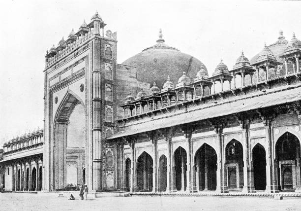 istock People and landmarks of India in 1895: Mosque 1960284726