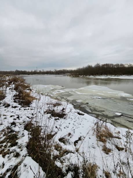 istock A panorama of the Vistula River, in winter. 1960316577