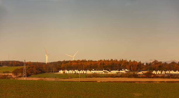 Agricultural habitat around  perth scotland england UK