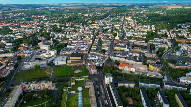 istock Aerial view around the city Gera 1960333455