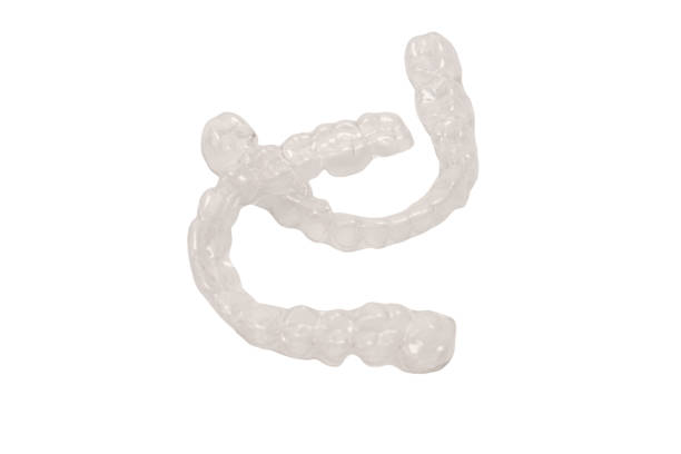 istock Transparent mouth guard isolated on a white. 1960344240