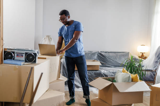 istock Young African-American man moving in. New beginnings 1960345314