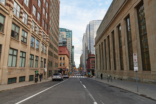 Ottawa, Ontario, Canada; 16th of October, 2023; O'Connor street in Ottawa